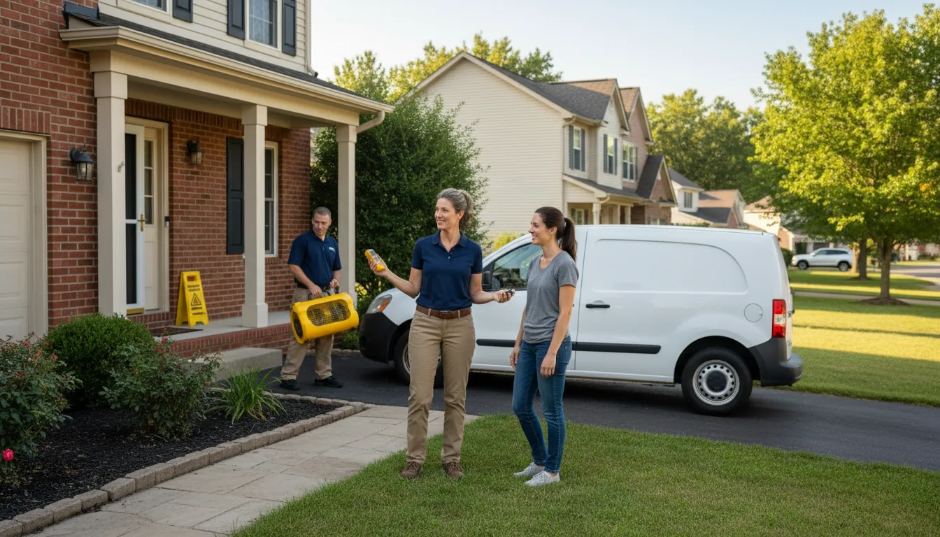 Residential water damage restoration in Ericson, NE
